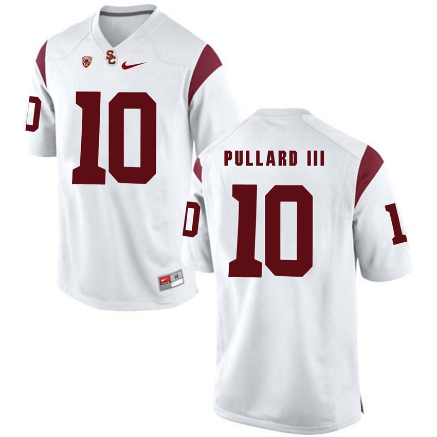 male usc trojans white 10 hayes pullard iii 2017 ncaa football pac 12 game nfl player jersey