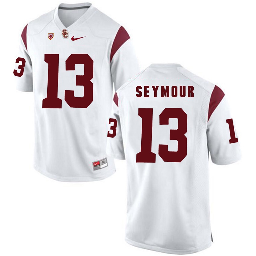 male usc trojans white 13 kevon seymour 2017 ncaa football pac 12 game nfl player jersey