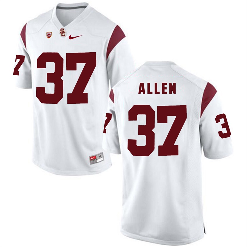 male usc trojans white 37 javorius allen 2017 ncaa football pac 12 game nfl player jersey