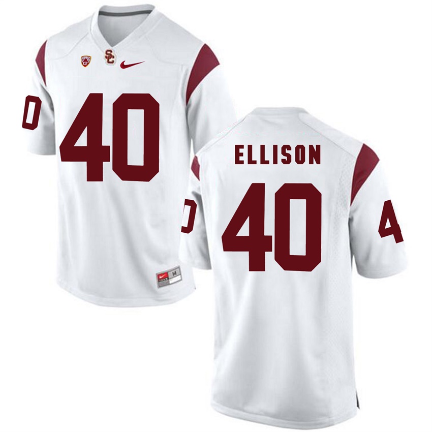 male usc trojans white 40 rhett ellison 2017 ncaa football pac 12 game nfl player jersey