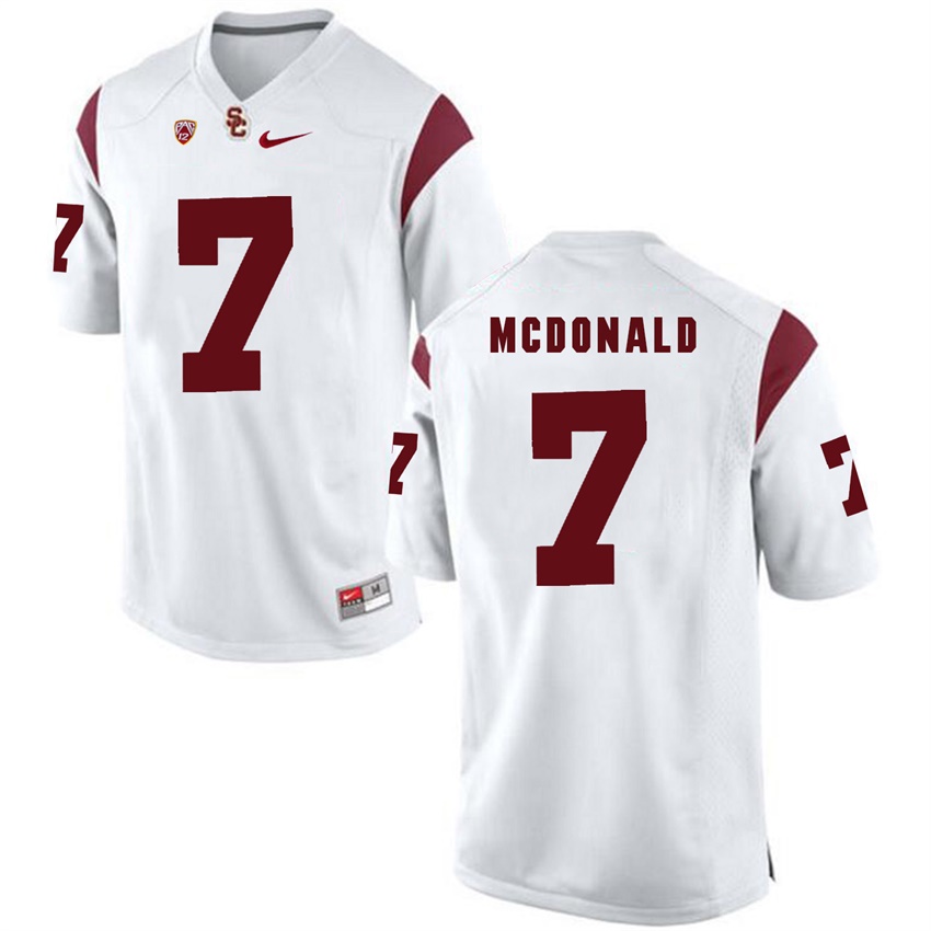 male usc trojans white 7 t.j. mcdonald 2017 ncaa football pac 12 game nfl player jersey