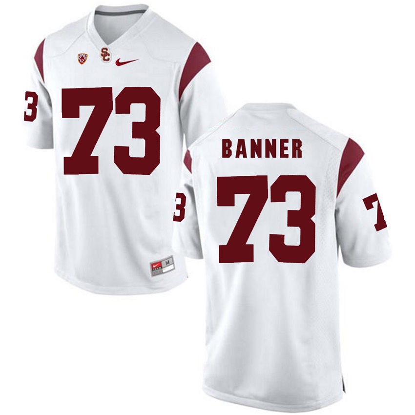 male usc trojans white 73 zach banner 2017 ncaa football pac 12 game nfl player jersey