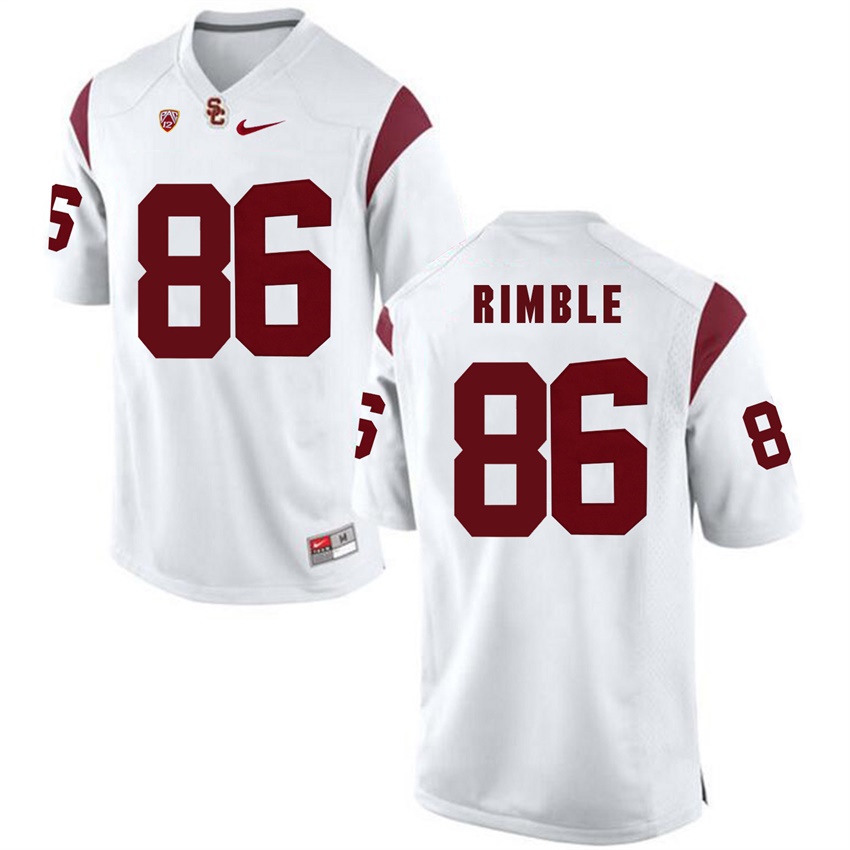 male usc trojans white 86 xavier grimble 2017 ncaa football pac 12 game nfl player jersey