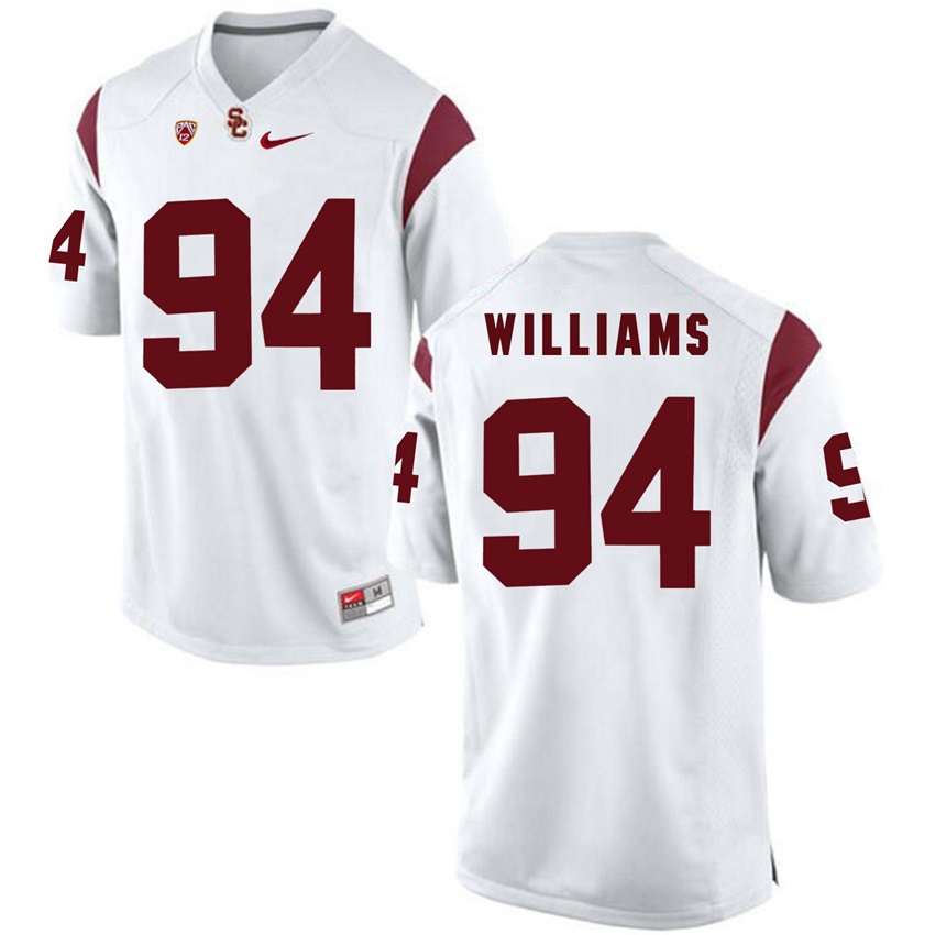 male usc trojans white 94 leonard williams 2017 ncaa football pac 12 game nfl player jersey