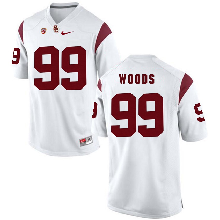 male usc trojans white 99 antwaun woods 2017 ncaa football pac 12 game nfl player jersey