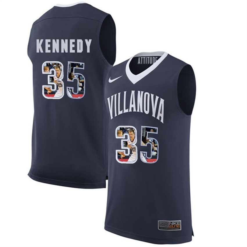 male villanova wildcats navy matt kennedy college basketball player portrait jersey