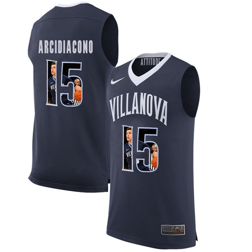 male villanova wildcats navy ryan arcidiacono college basketball player portrait jersey