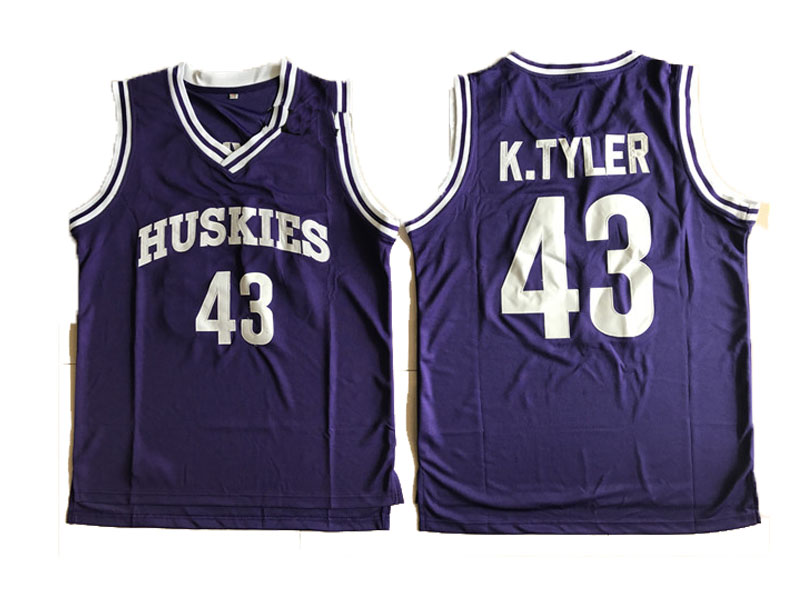 male washington huskies purple kenny tyler college basketball tank top jersey