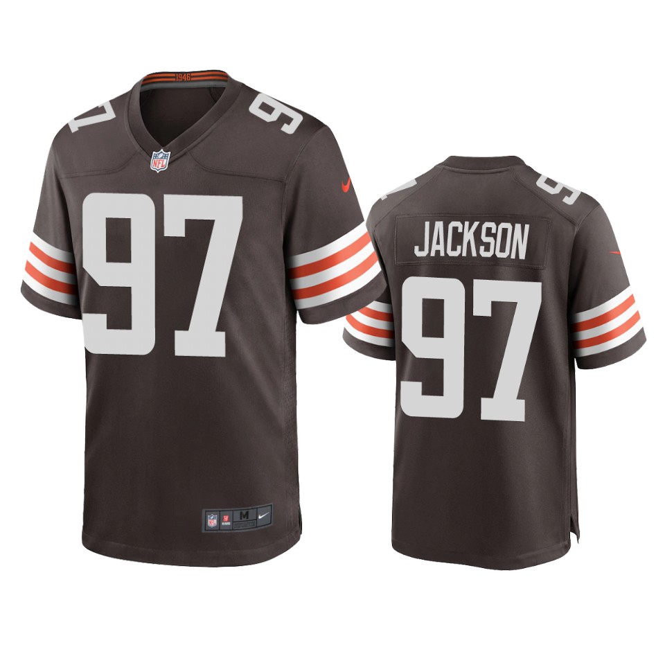 malik jackson browns brown game jersey