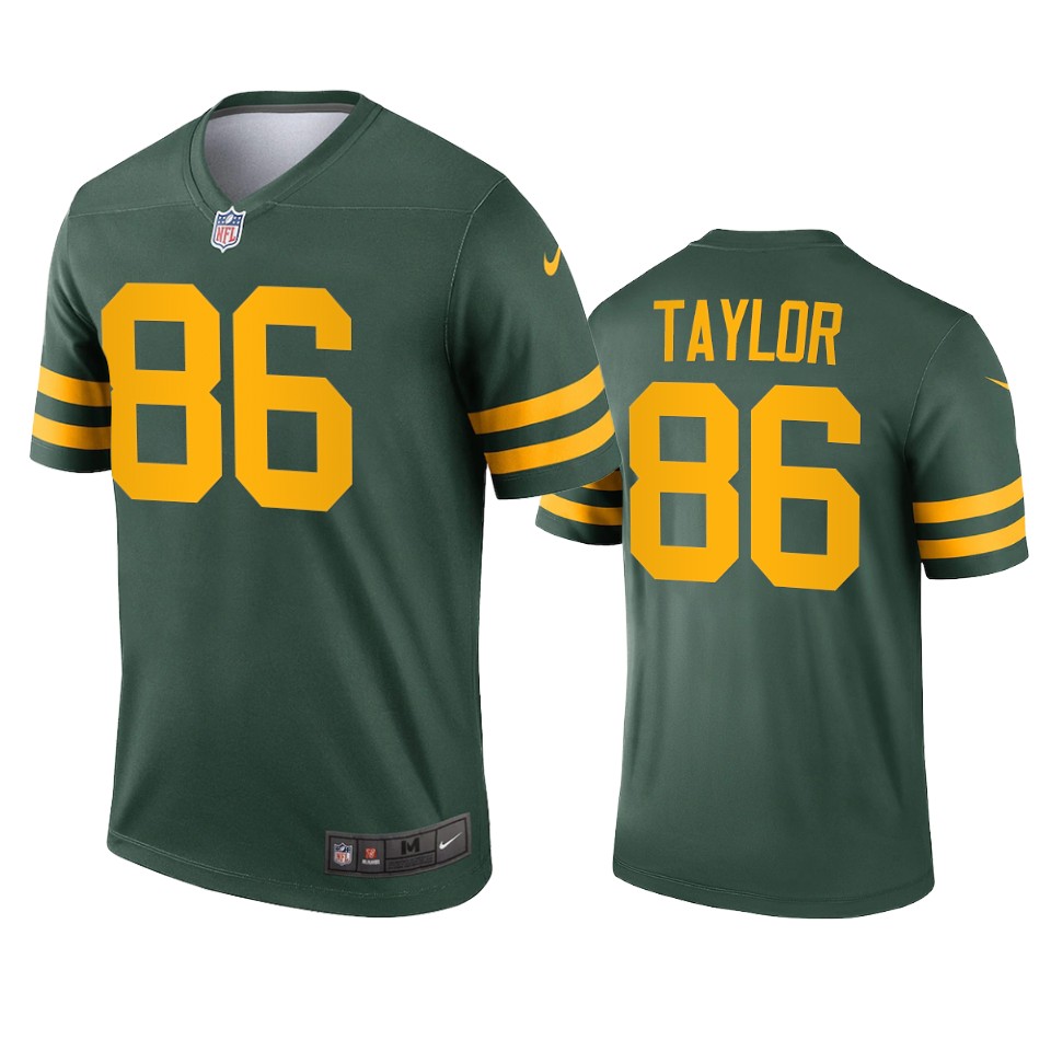 malik taylor packers alternate legend green jersey