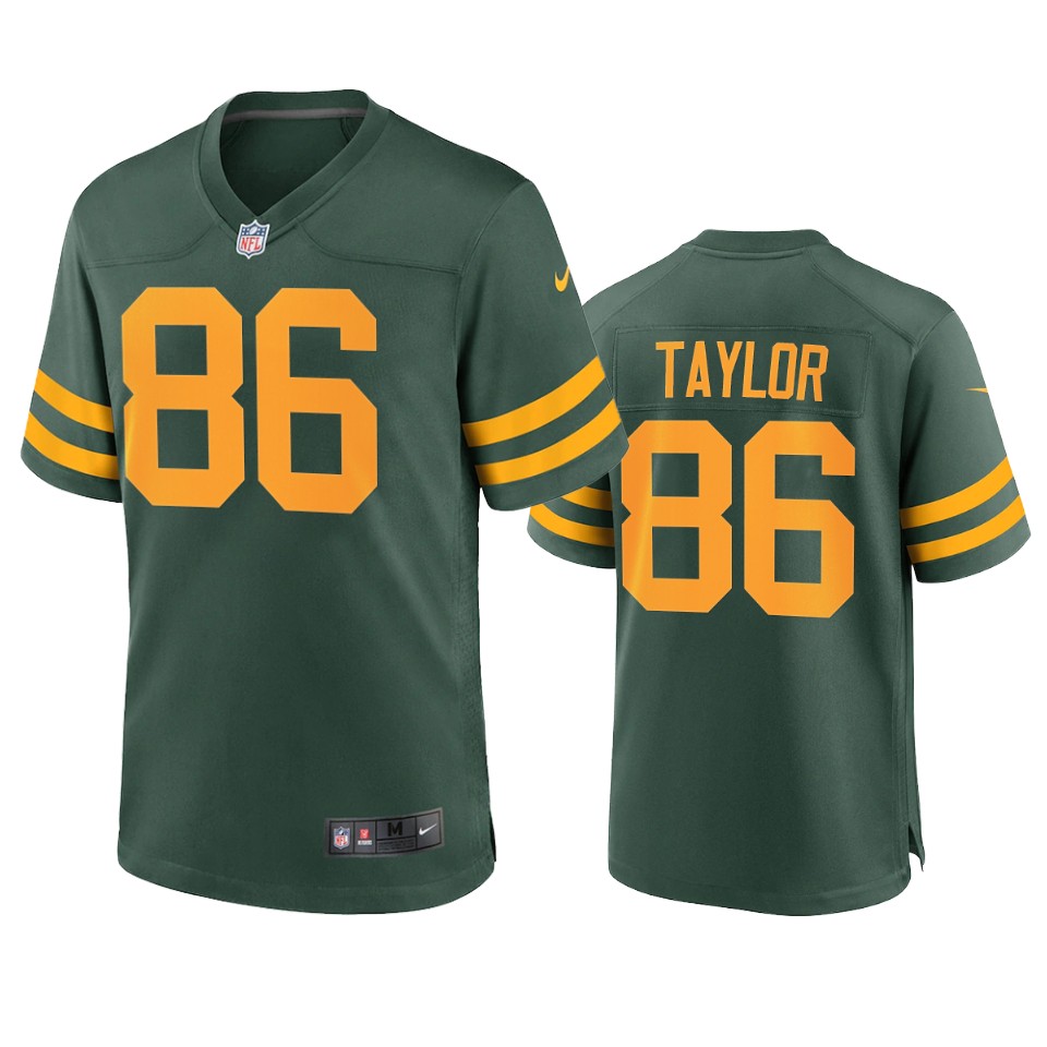 malik taylor packers green alternate game jersey