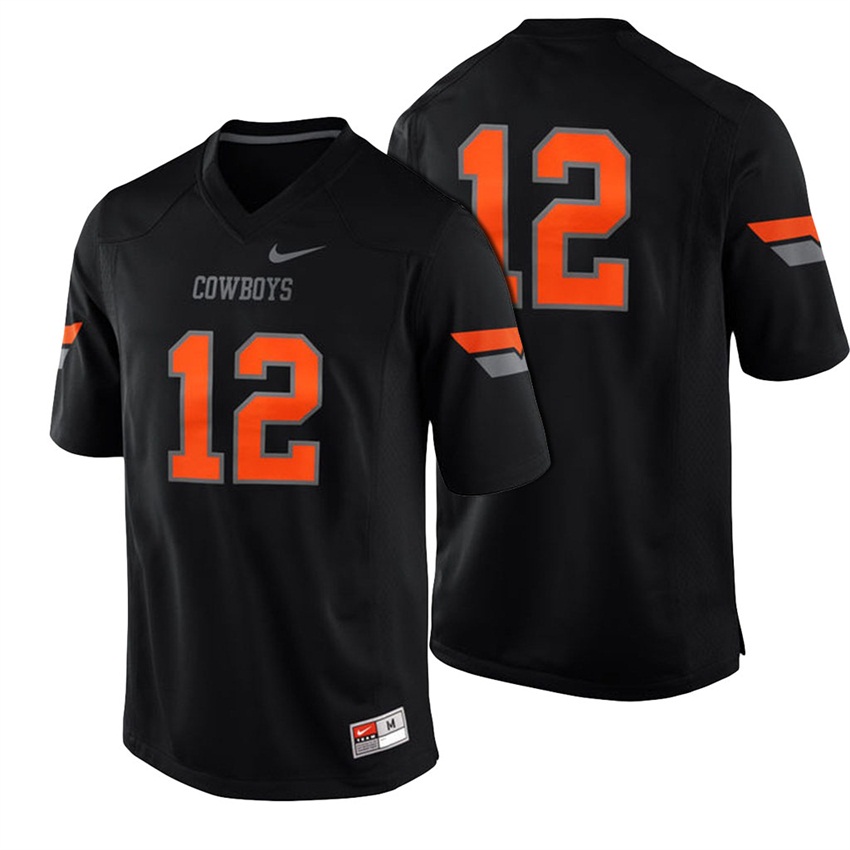 man cowboys black 12 football game jersey