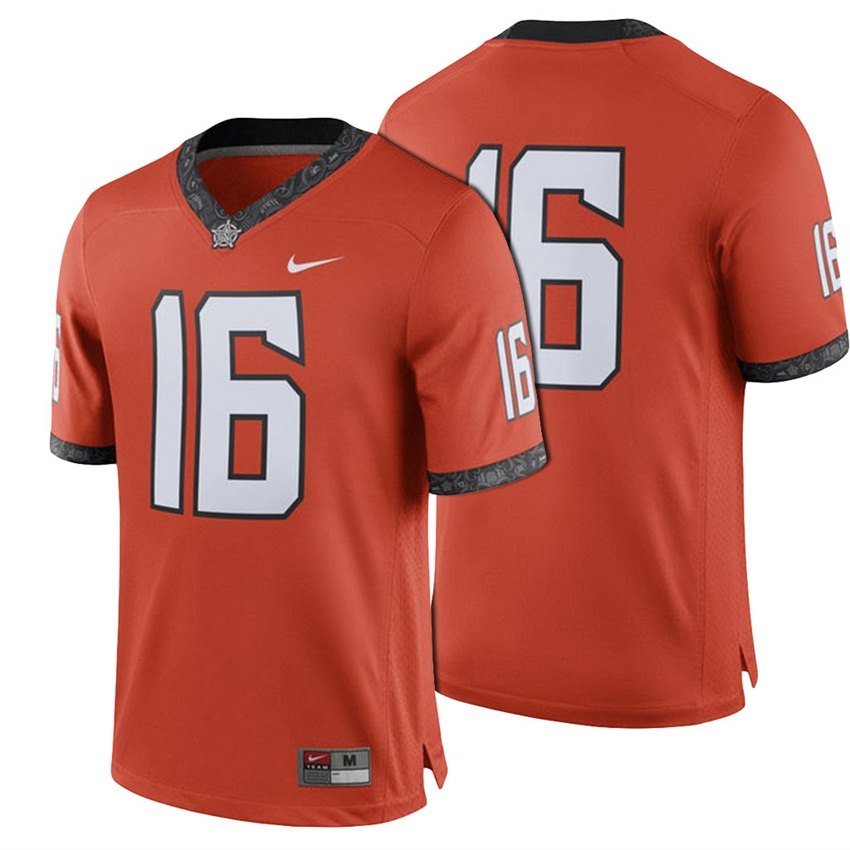 man cowboys orange 16 football game jersey
