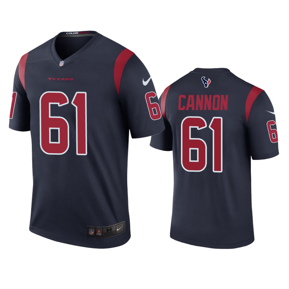 marcus cannon color rush legend texans navy jersey