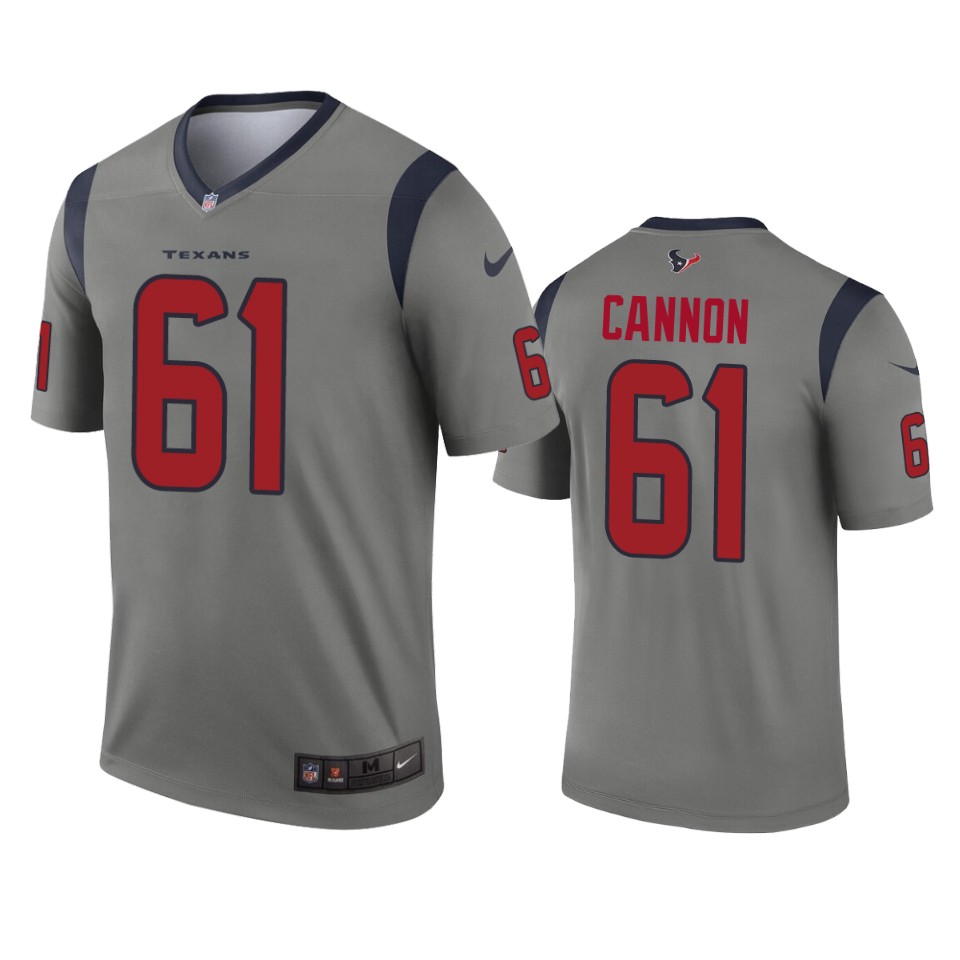 marcus cannon texans inverted legend gray jersey