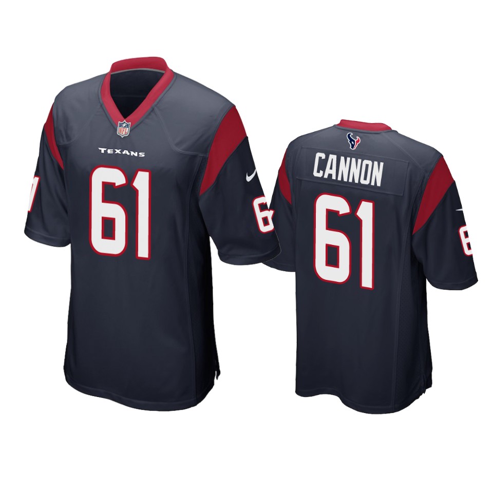 marcus cannon texans navy game jersey