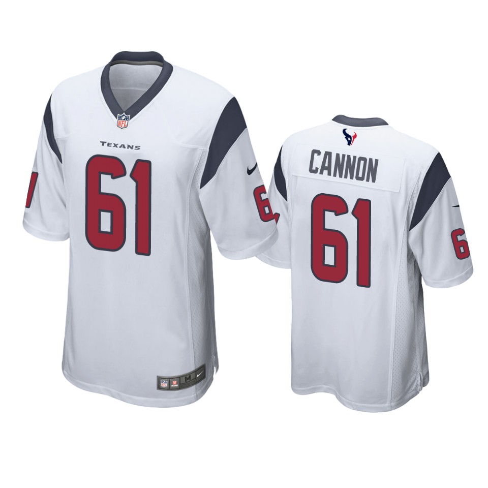 marcus cannon texans white game jersey