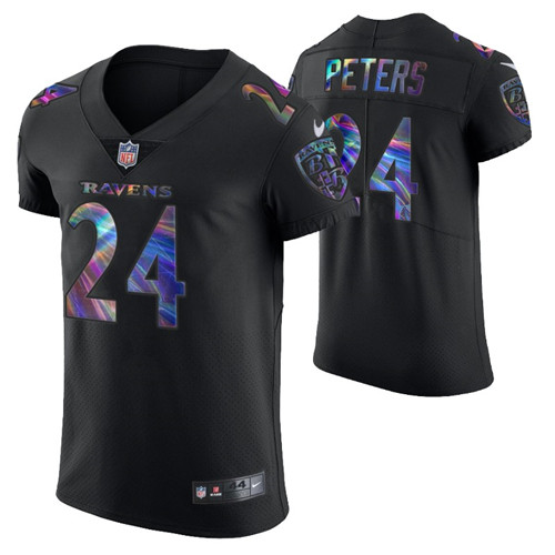 marcus-peters-golden-edition-jersey-vapor-elite-black-holographic