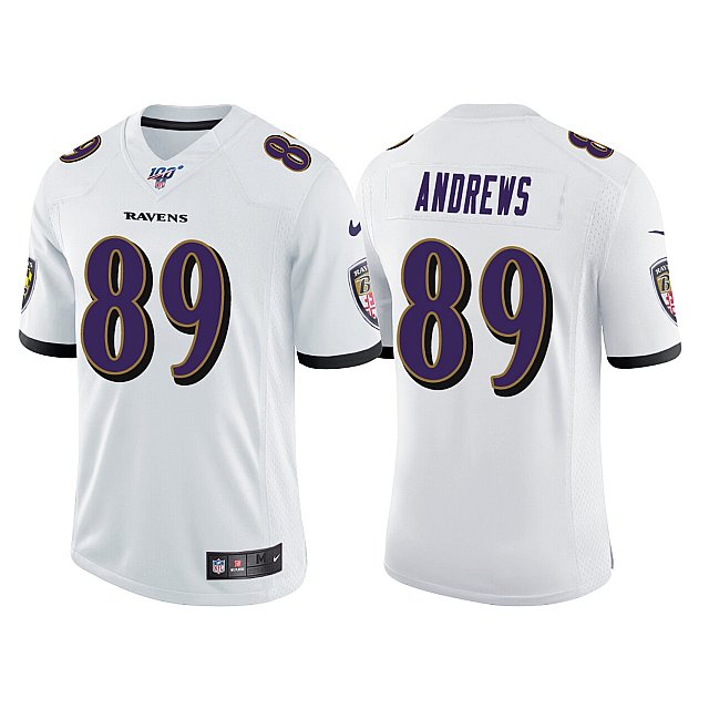 mark-andrews-100th-season-baltimore-ravens-white-vapor-limited-jersey-middle