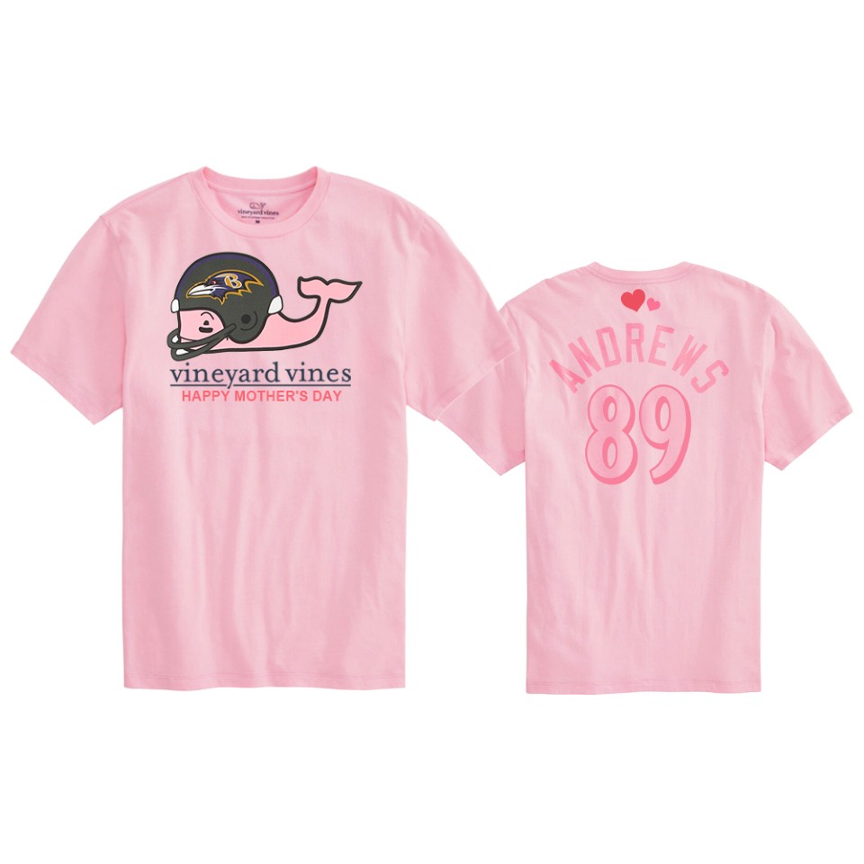 mark andrews ravens pink mother's day t shirt