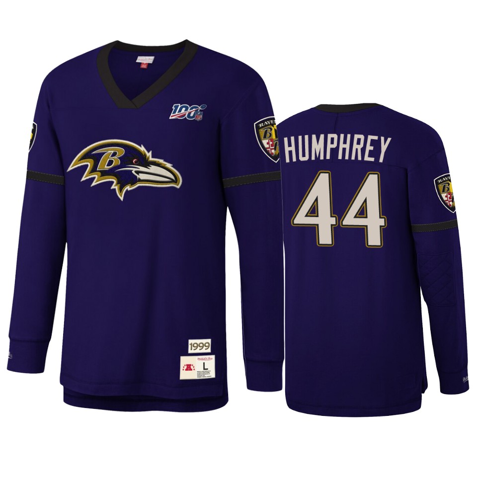 marlon humphrey ravens purple nfl 100 long sleeve t shirt