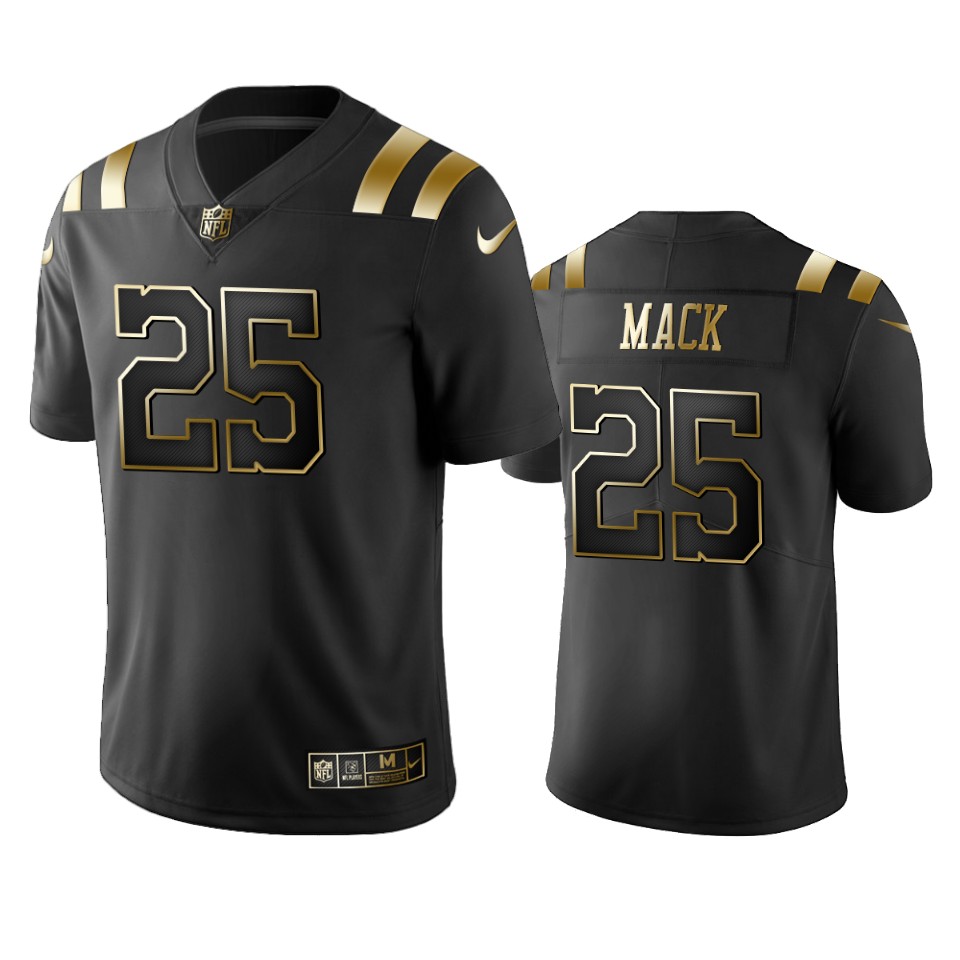 marlon mack colts black golden limited jersey