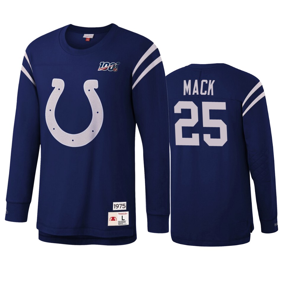 marlon mack colts royal nfl 100 long sleeve t shirt