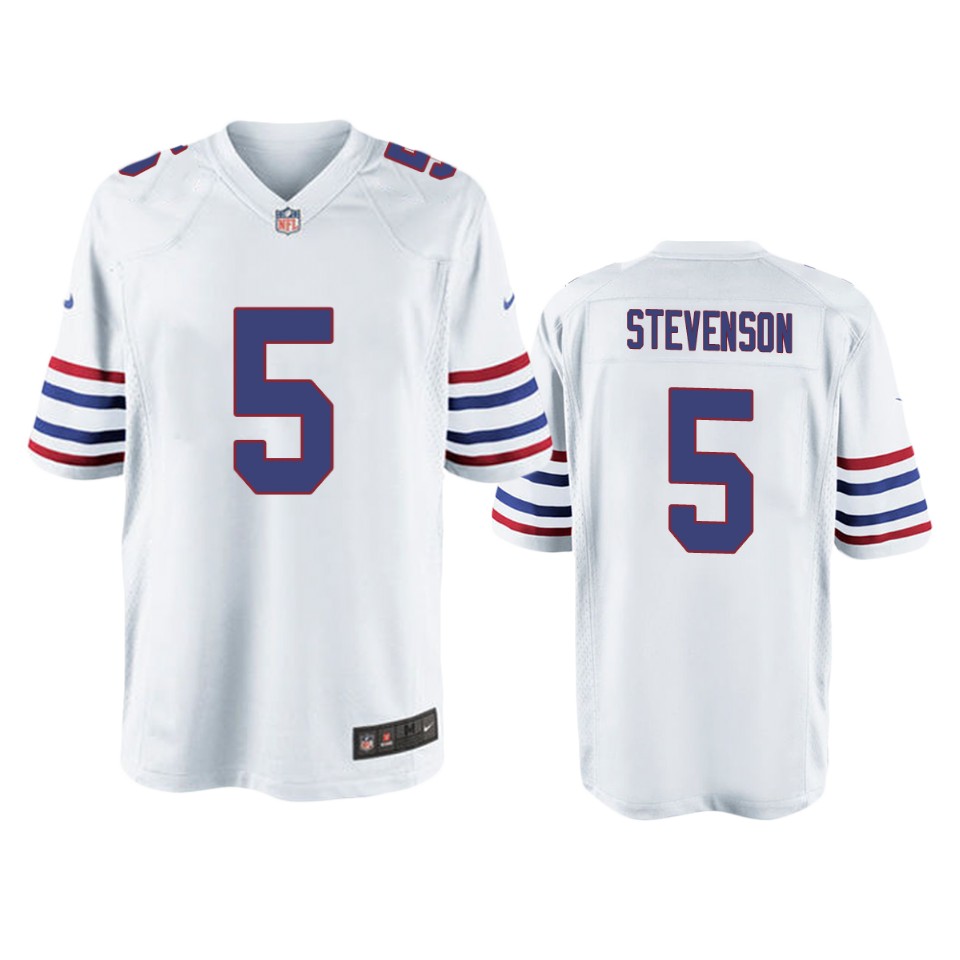 marquez stevenson bills white alternate game jersey
