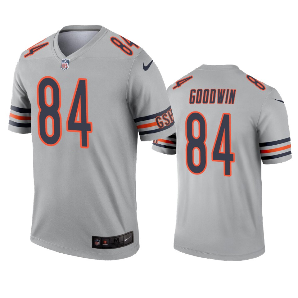 marquise goodwin bears inverted legend silver jersey