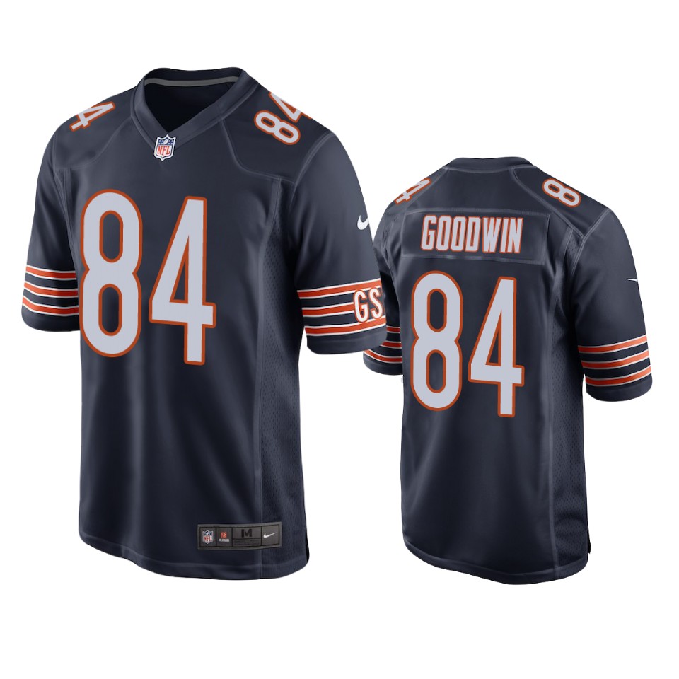 marquise goodwin bears navy game jersey