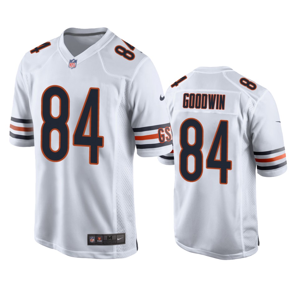 marquise goodwin bears white game jersey