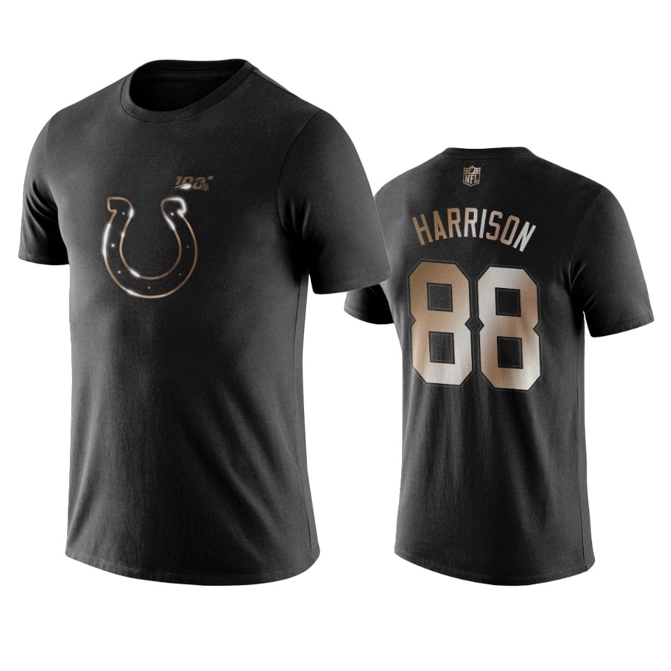 marvin harrison colts black golden 100th season t shirt