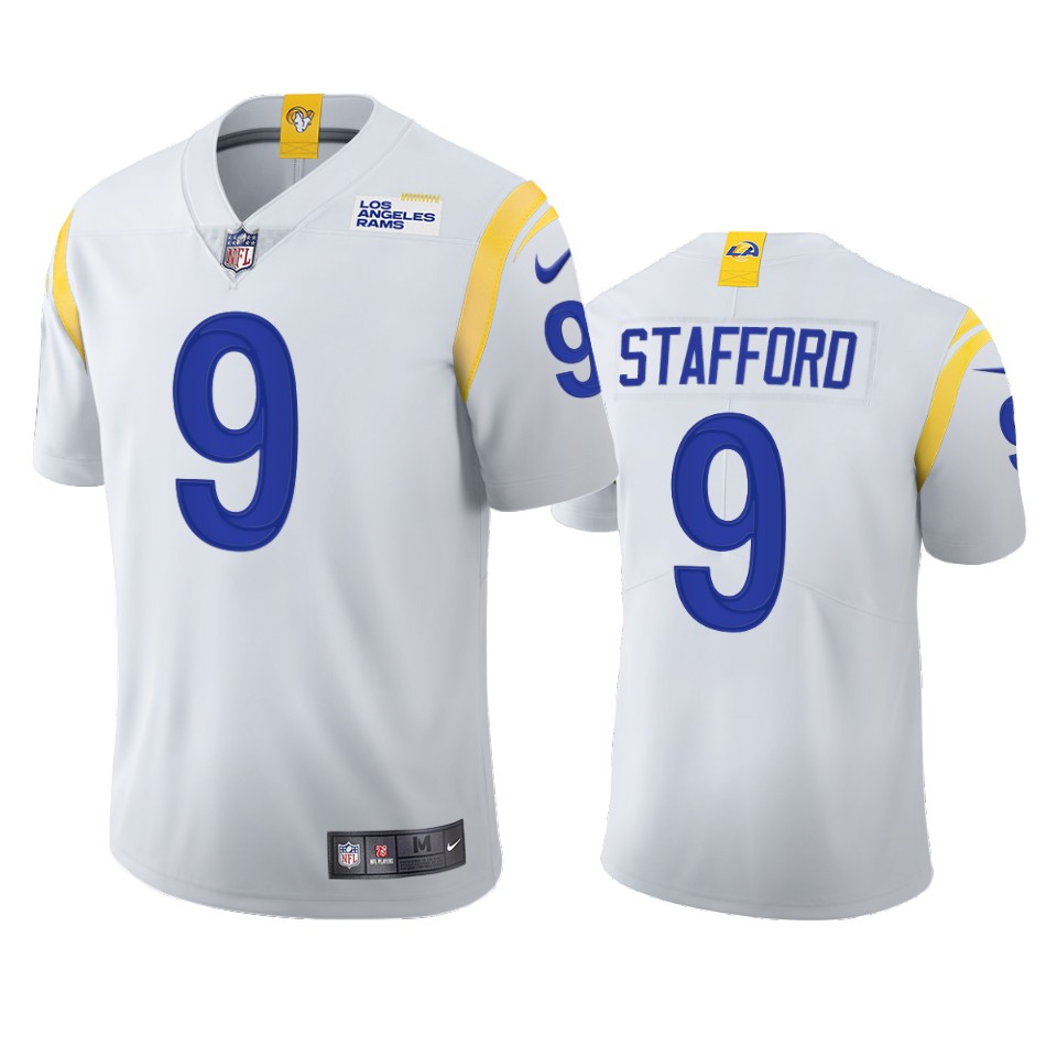 matthew stafford rams white 2021 vapor limited jersey