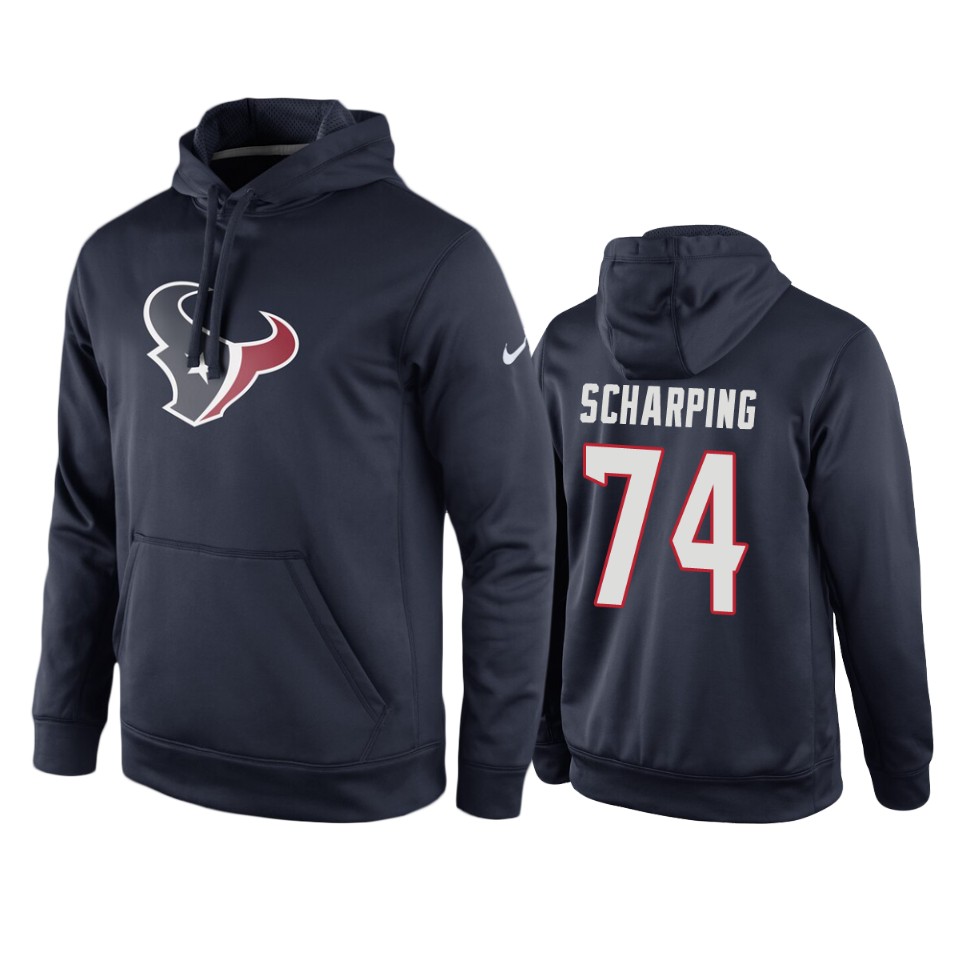 max scharping texans navy circuit logo hoodie