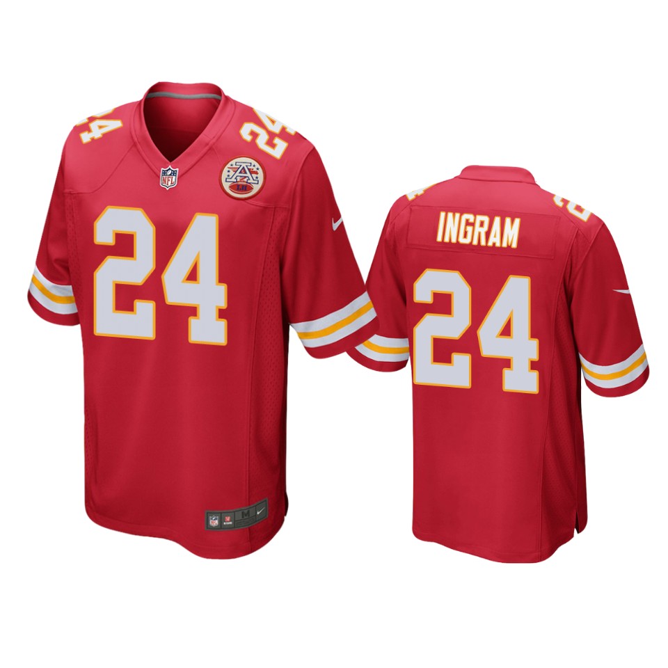 melvin ingram chiefs red game jersey