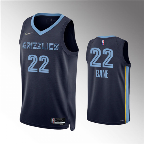 memphis grizzlies icon edition desmond bane navy swingman jersey 21-22