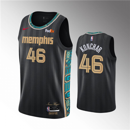 memphis grizzlies john konchar black city edition jersey