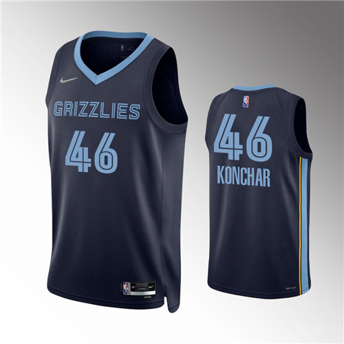 memphis grizzlies john konchar navy 2020-21 75th anniversary diamond icon jersey