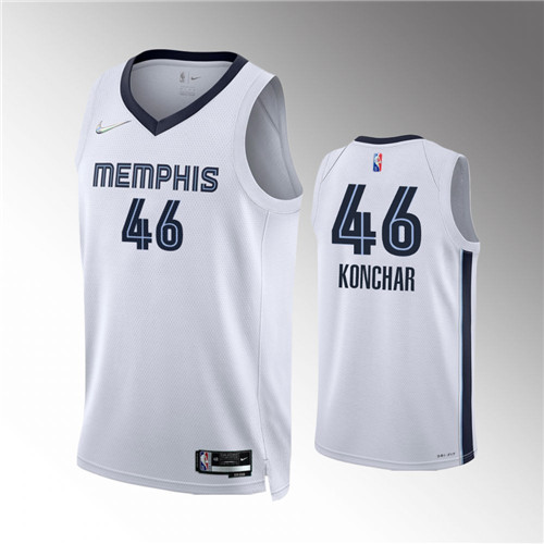 memphis grizzlies john konchar white 2021-22 75th anniversary association jersey