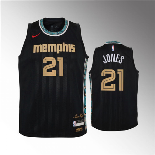 memphis grizzlies tyus jones black city jersey