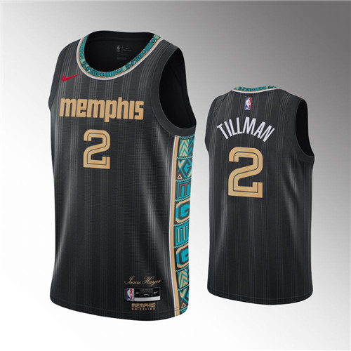 memphis grizzlies xavier tillman black city jersey