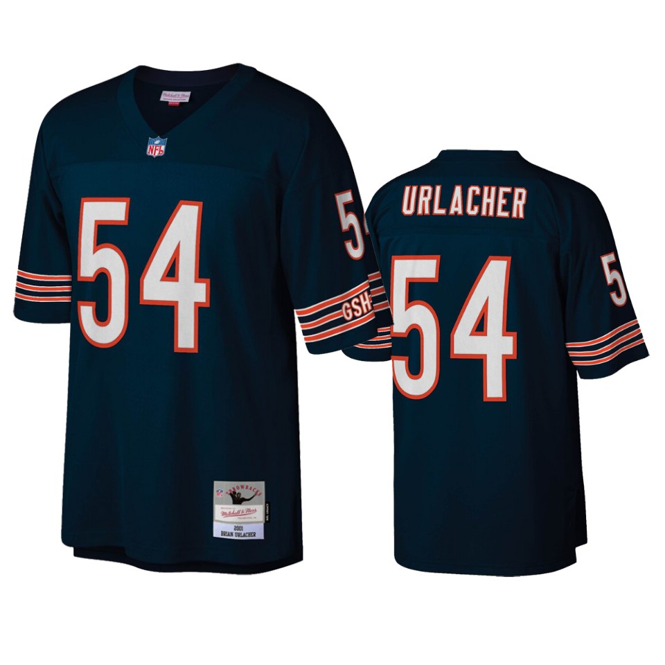 men's bears brian urlacher navy legacy replica jersey