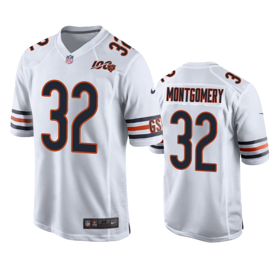 men's bears david montgomery white game jersey 0a