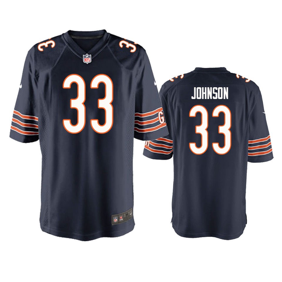 men's bears jaylon johnson navy game jersey