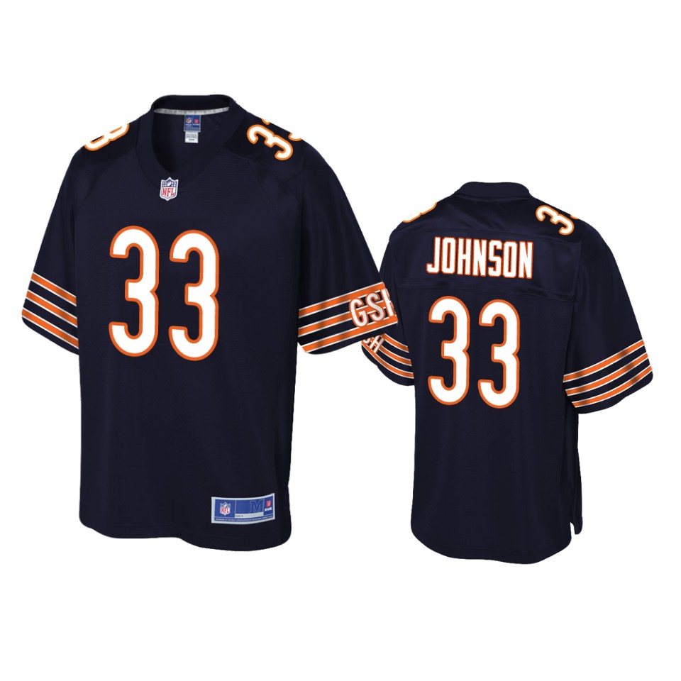 men's bears jaylon johnson navy pro line jersey