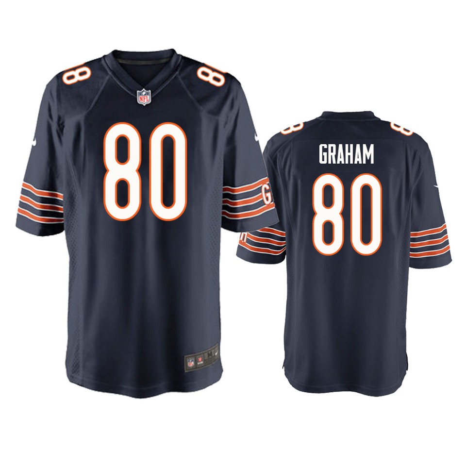 men's bears jimmy graham navy game jersey