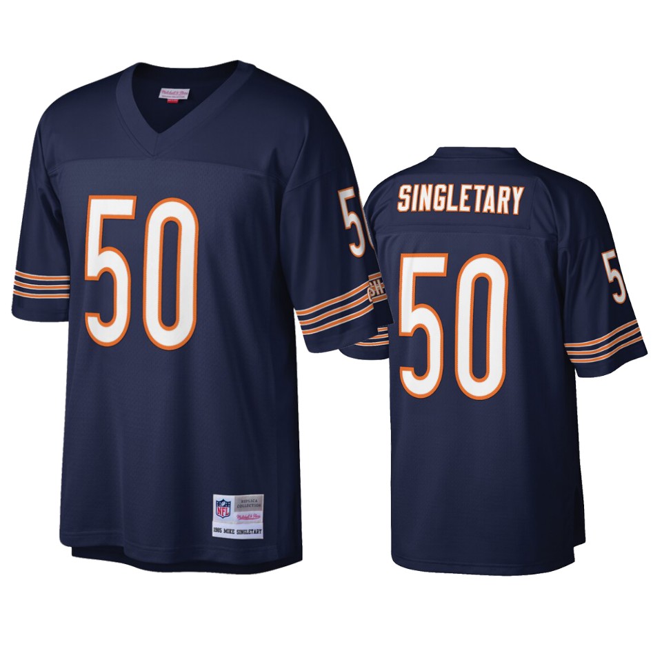 men's bears mike singletary navy legacy replica jersey 0a