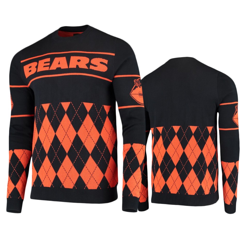 men's bears navy retro sweater