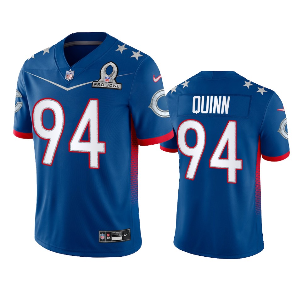 men's bears robert quinn royal game 2022 nfc pro bowl jersey