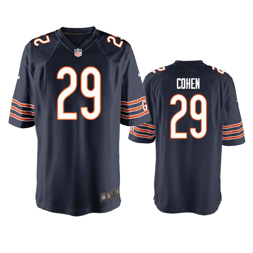 men's bears tarik cohen navy game jersey